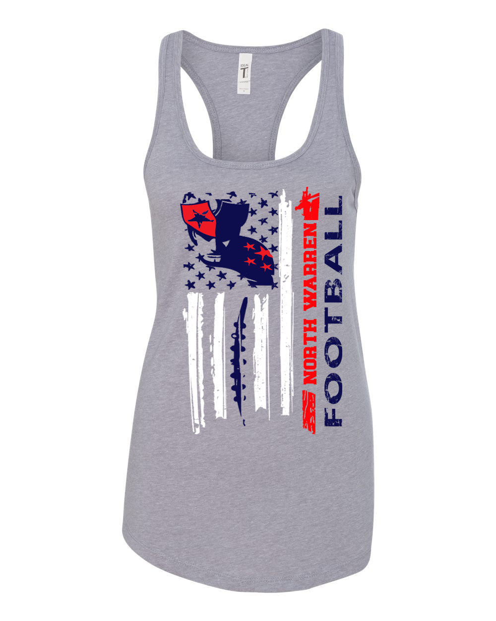 NW Football Design 4 Racerback Tank Top