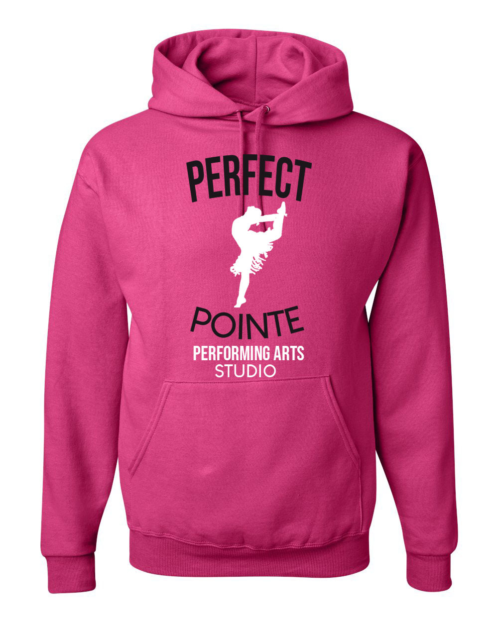 Perfect Pointe Design 8 Hooded Sweatshirt, pink