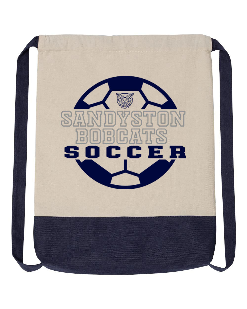 Sandyston Soccer design 2 Drawstring Bag