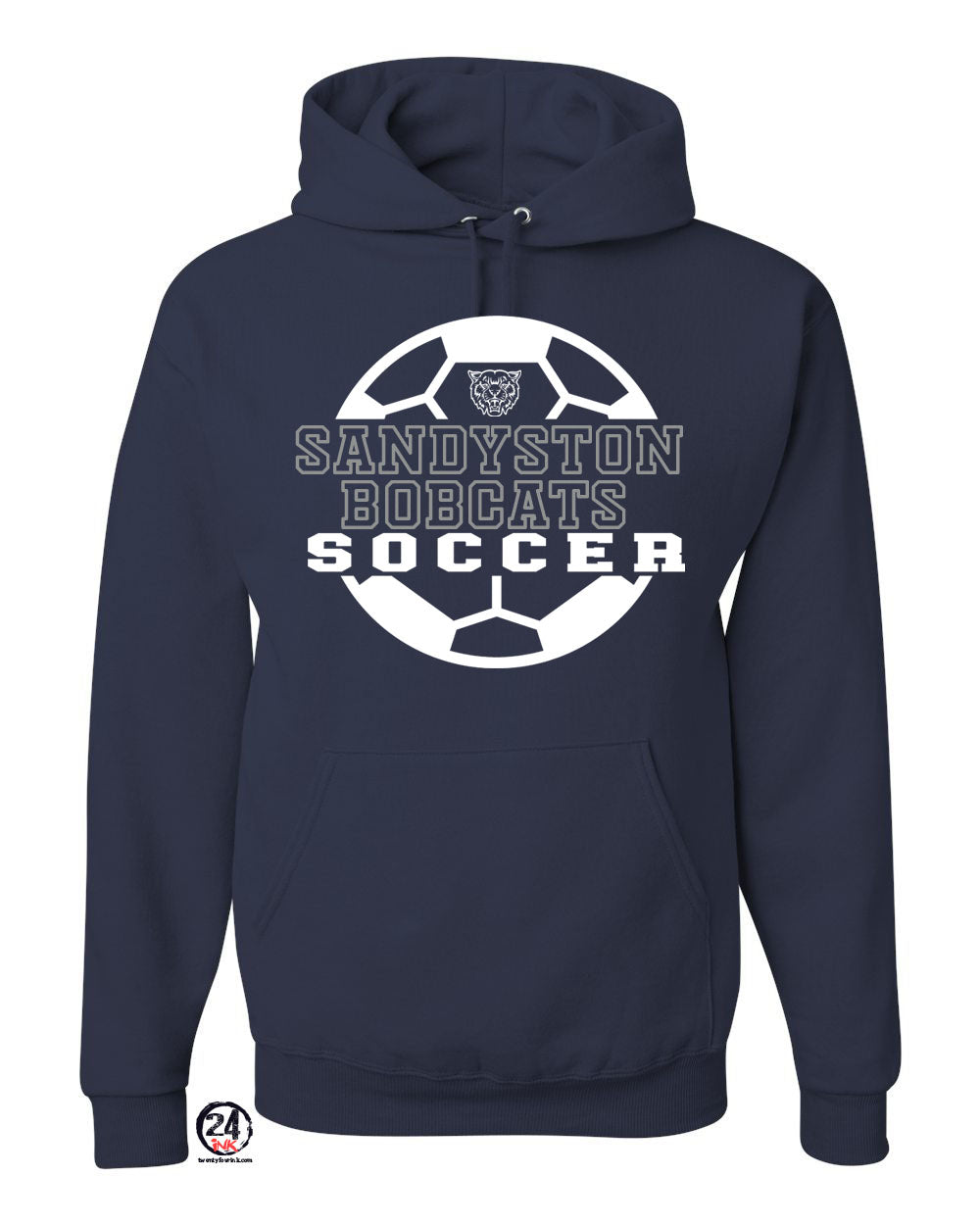 Sandyston Soccer Design 2 Hooded Sweatshirt
