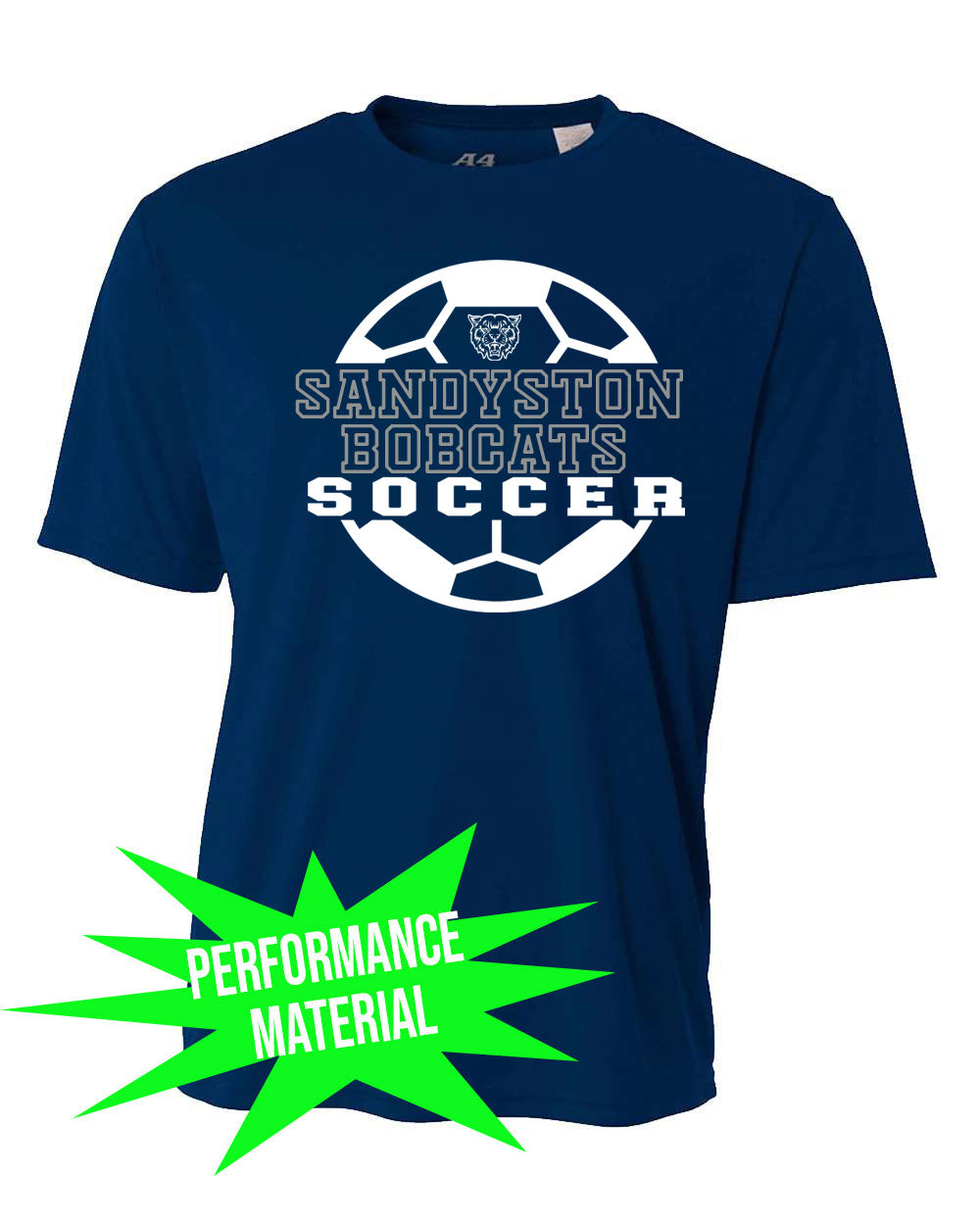 Sandyston Soccer Performance Material design 2 T-Shirt