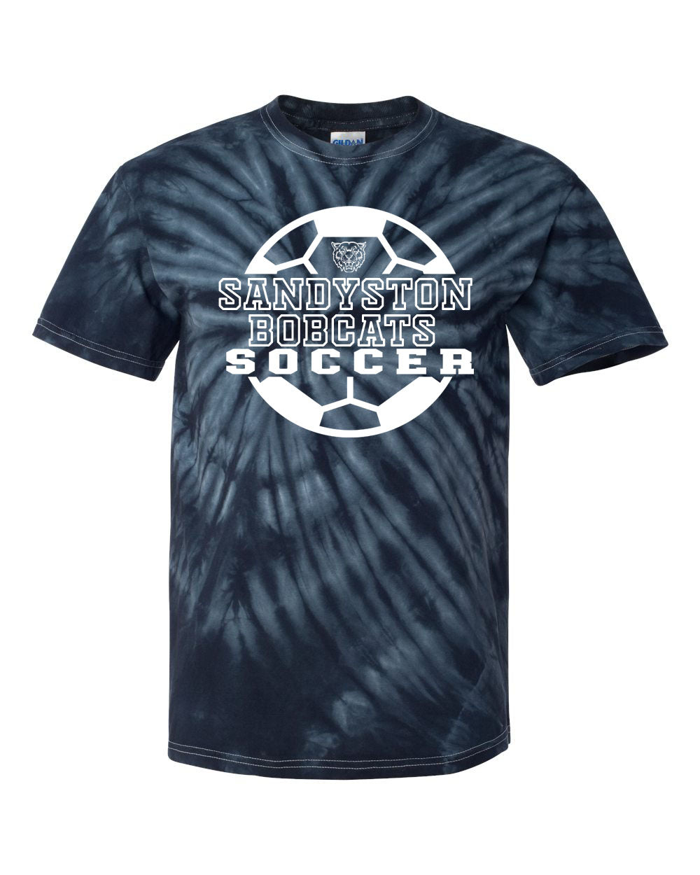 Sandyston Soccer Design 2 Tie Dye t-shirt