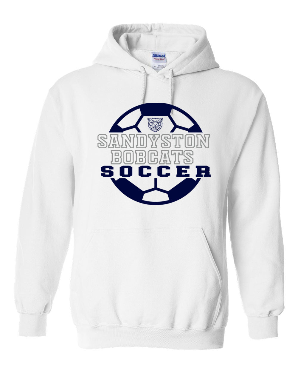 Sandyston Soccer Design 2 Hooded Sweatshirt