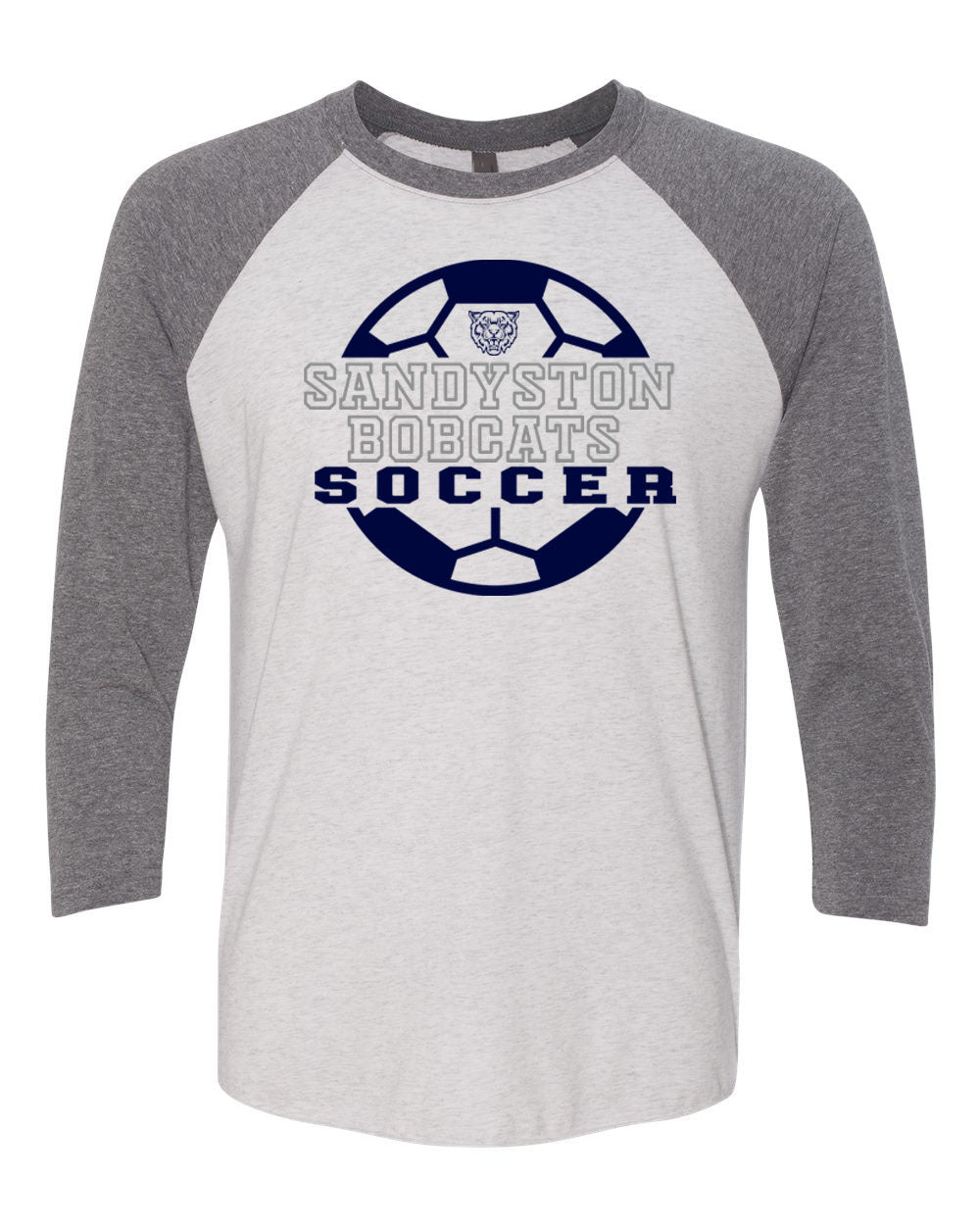 Sandyston Soccer Design 2 raglan shirt