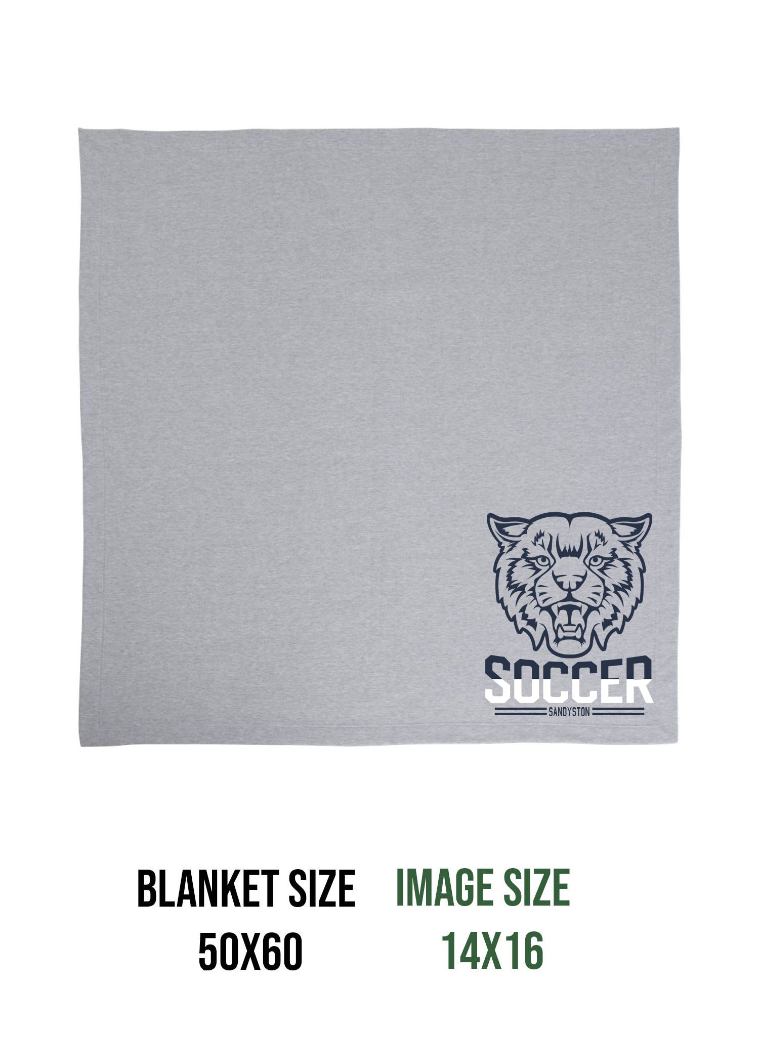 Sandyston Soccer Design 5 Blanket