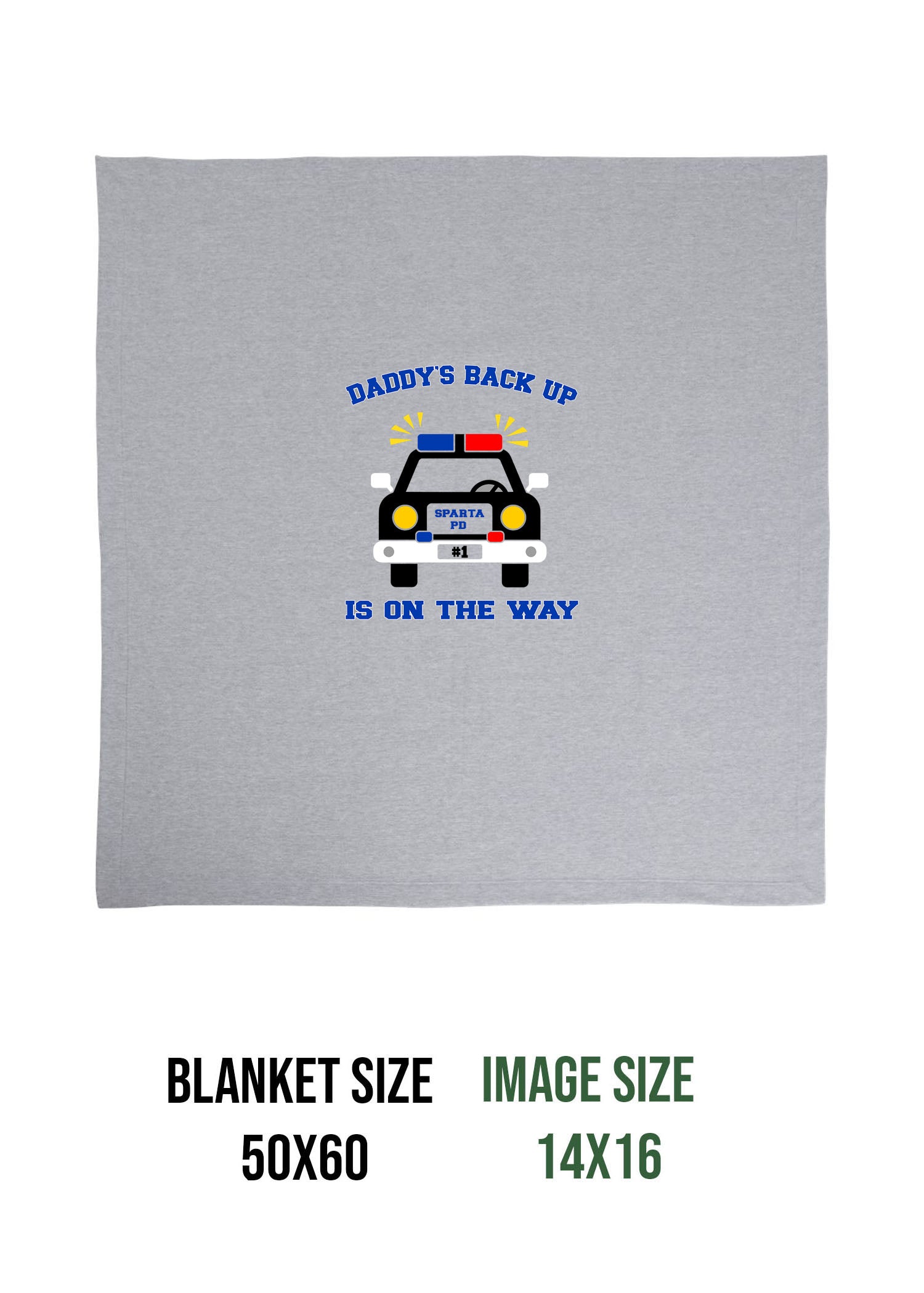 Sparta Police Design 1 Blanket
