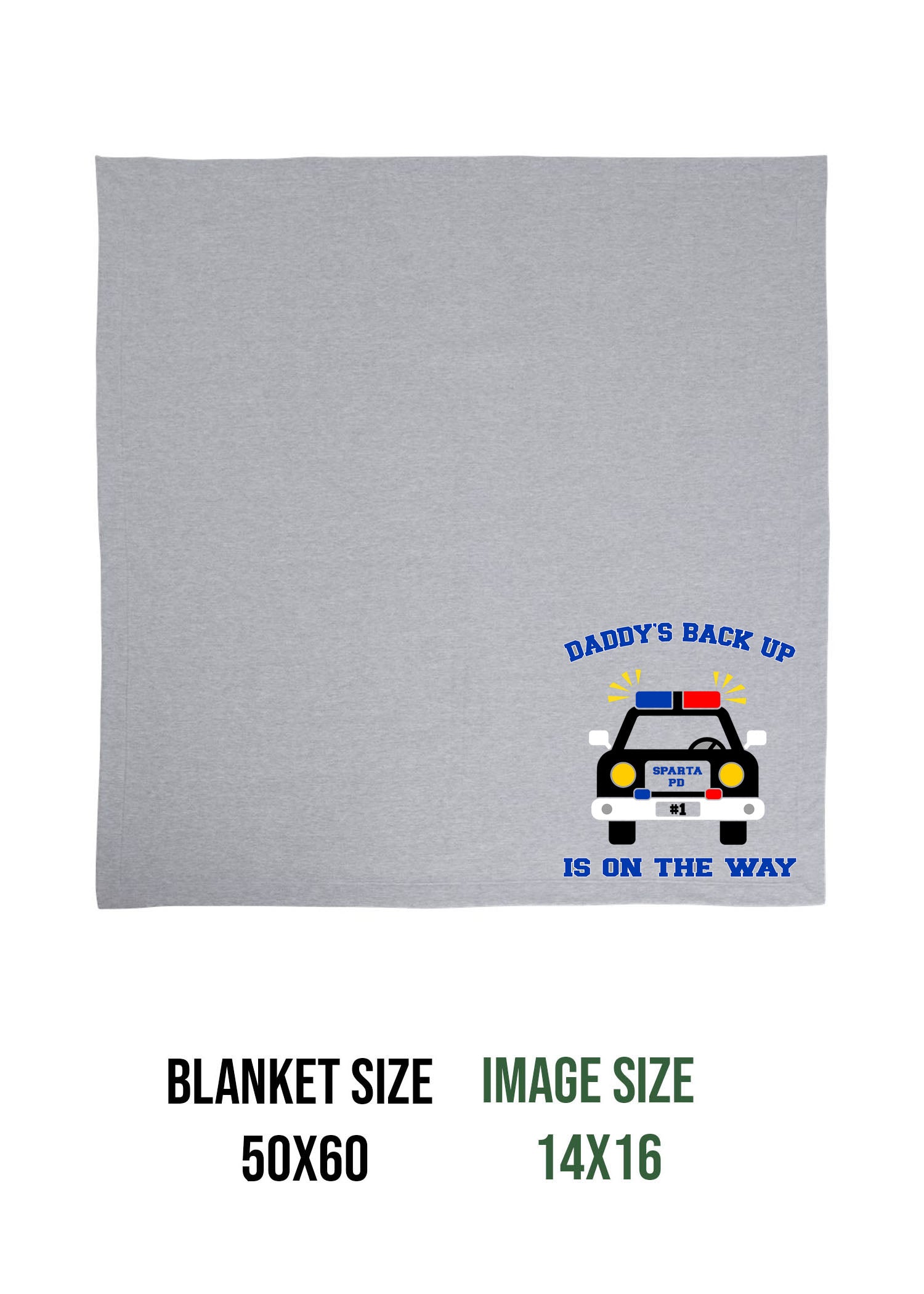 Sparta Police Design 1 Blanket