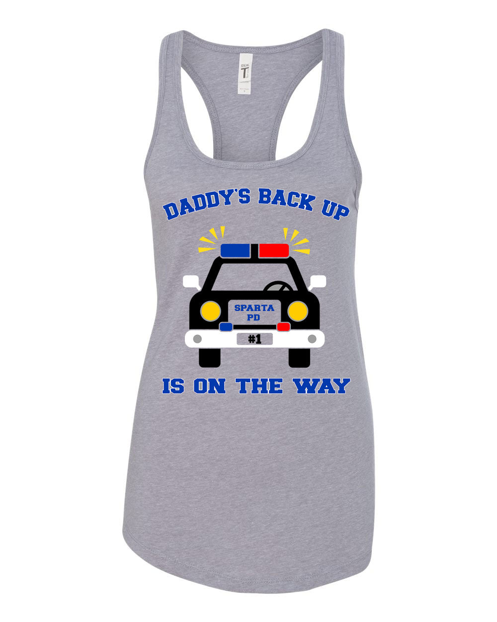 Sparta Police Department Design 1 Racerback Tank Top