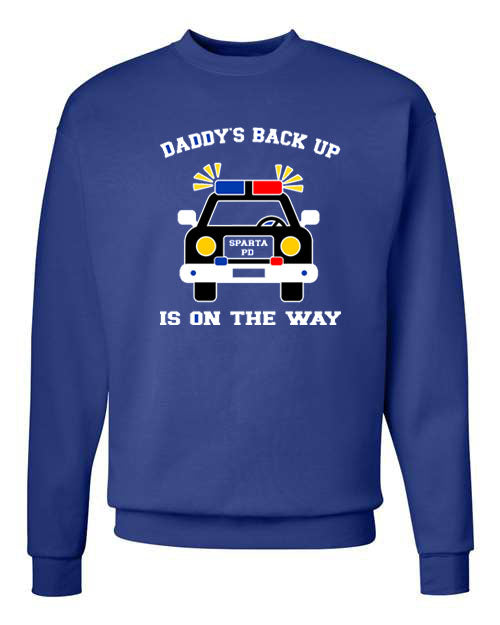 Sparta Police Department Design 1 non hooded sweatshirt