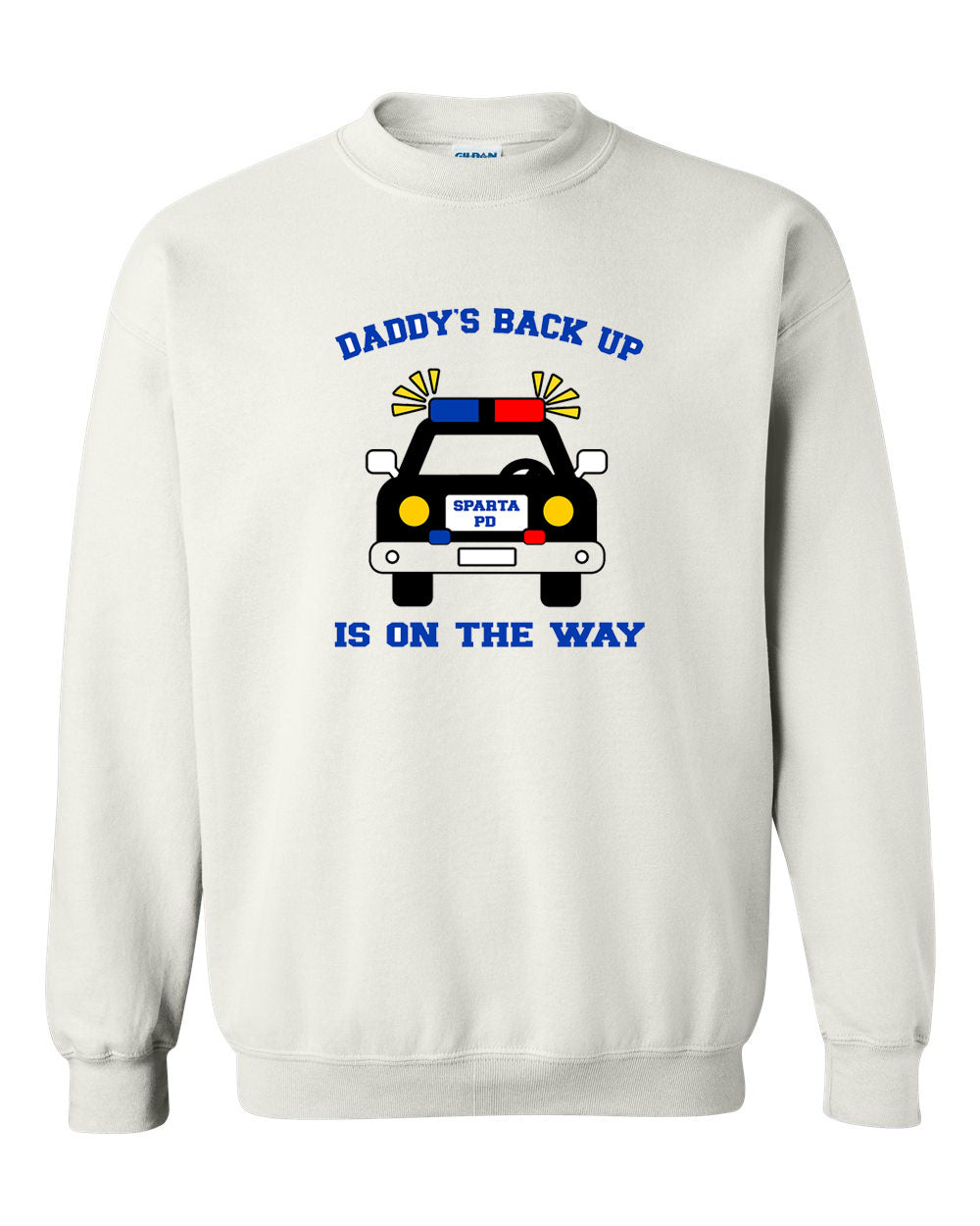 Sparta Police Department Design 1 non hooded sweatshirt