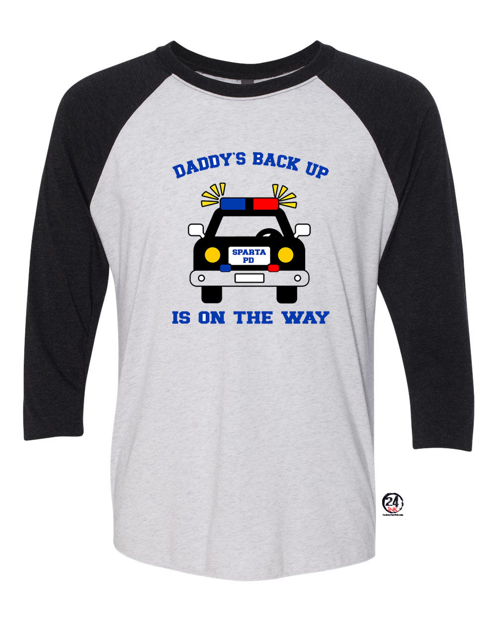 Sparta Police Department design 1 raglan shirt