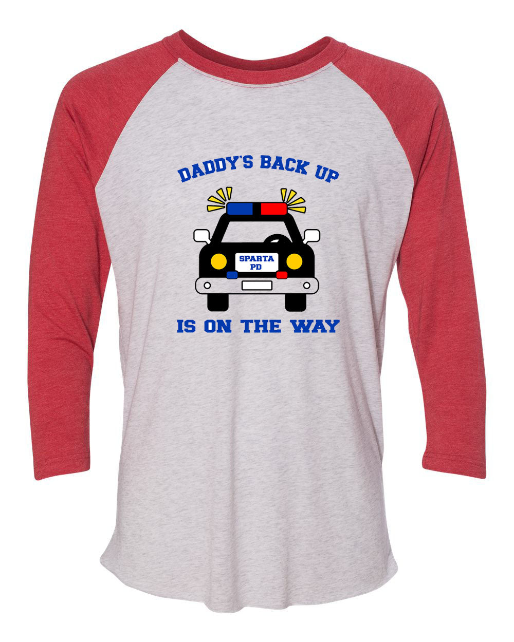 Sparta Police Department design 1 raglan shirt