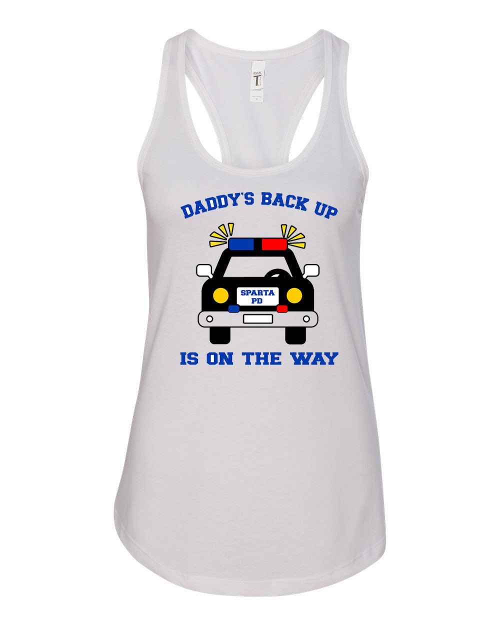 Sparta Police Department Design 1 Racerback Tank Top