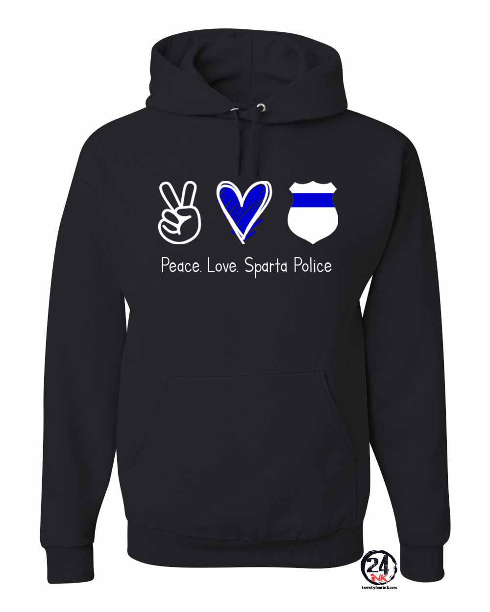 Sparta Police Department Design 3 Hooded Sweatshirt