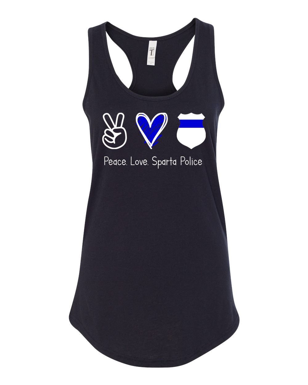 Sparta Police Department Design 3 Racerback Tank Top