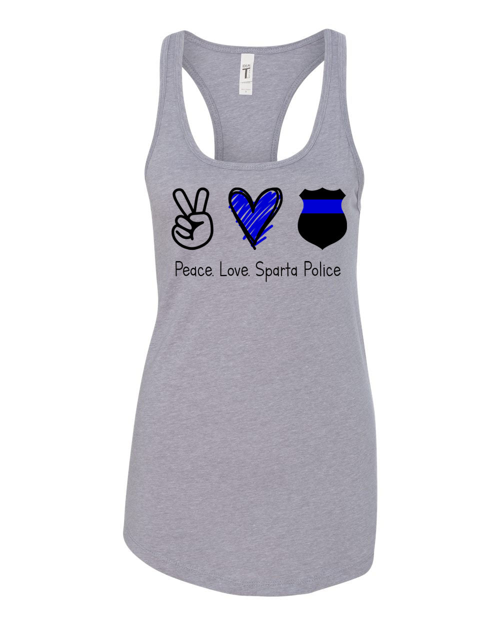 Sparta Police Department Design 3 Racerback Tank Top