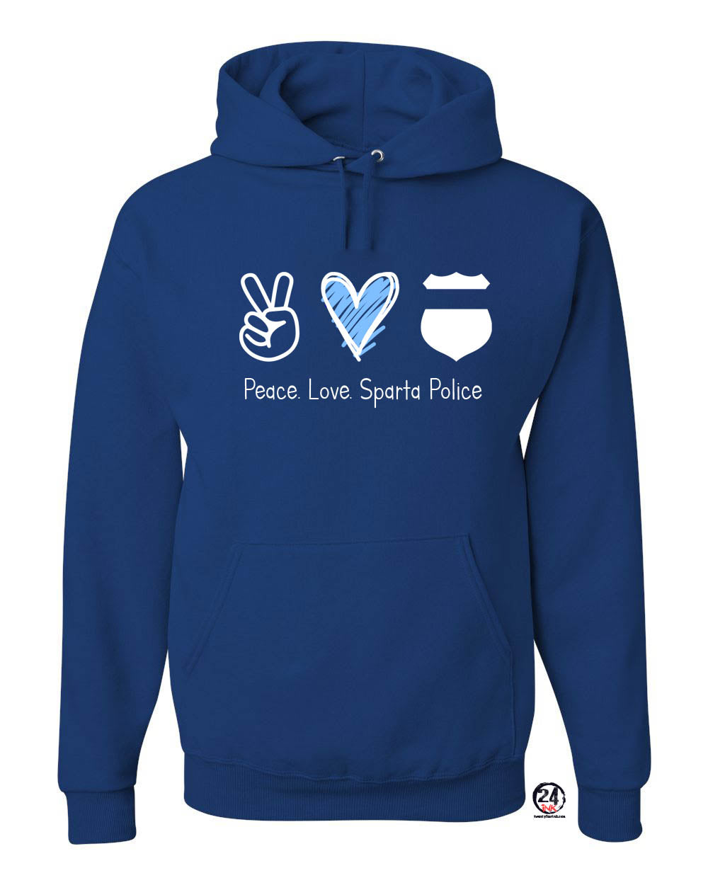 Sparta Police Department Design 3 Hooded Sweatshirt