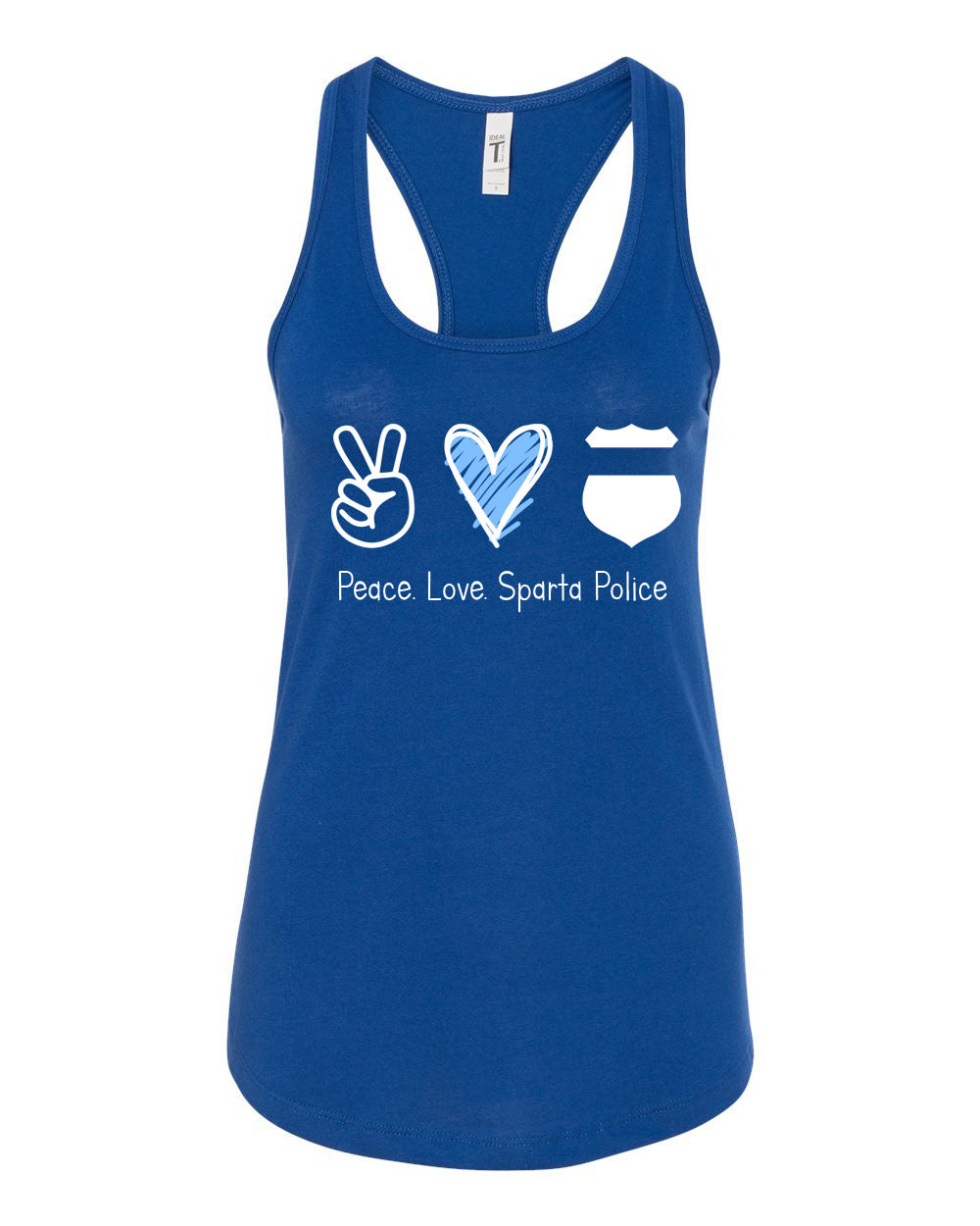 Sparta Police Department Design 3 Racerback Tank Top