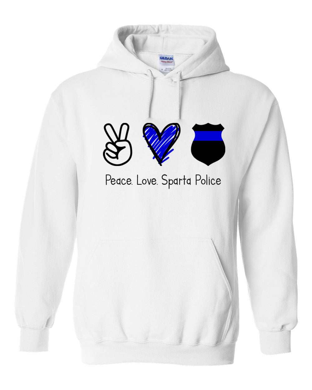 Sparta Police Department Design 3 Hooded Sweatshirt