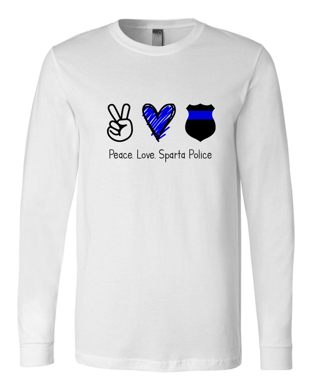 Sparta Police Department Design 3 Long Sleeve Shirt