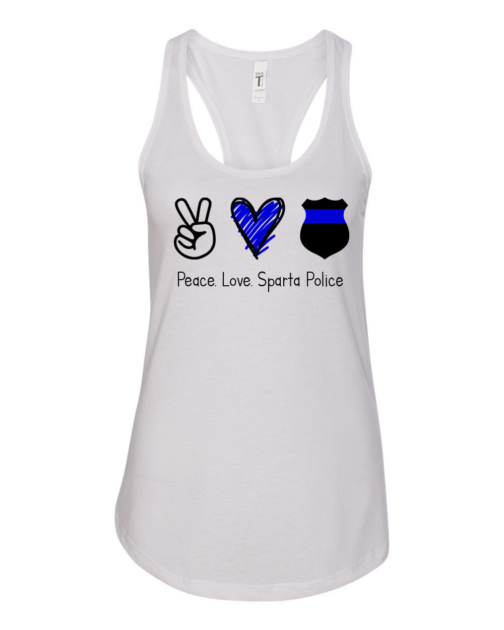 Sparta Police Department Design 3 Racerback Tank Top