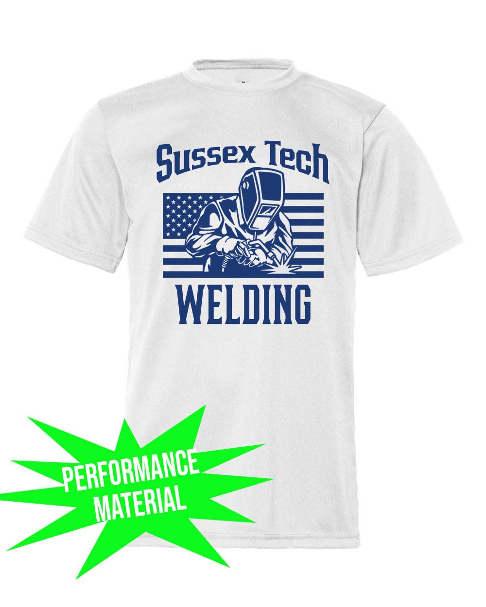 Sussex tech Welding Performance Material design 1 T-Shirt