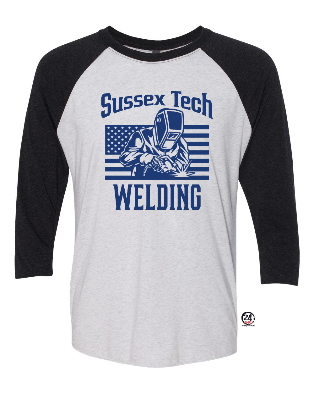 Sussex Tech Welding design 1 raglan shirt