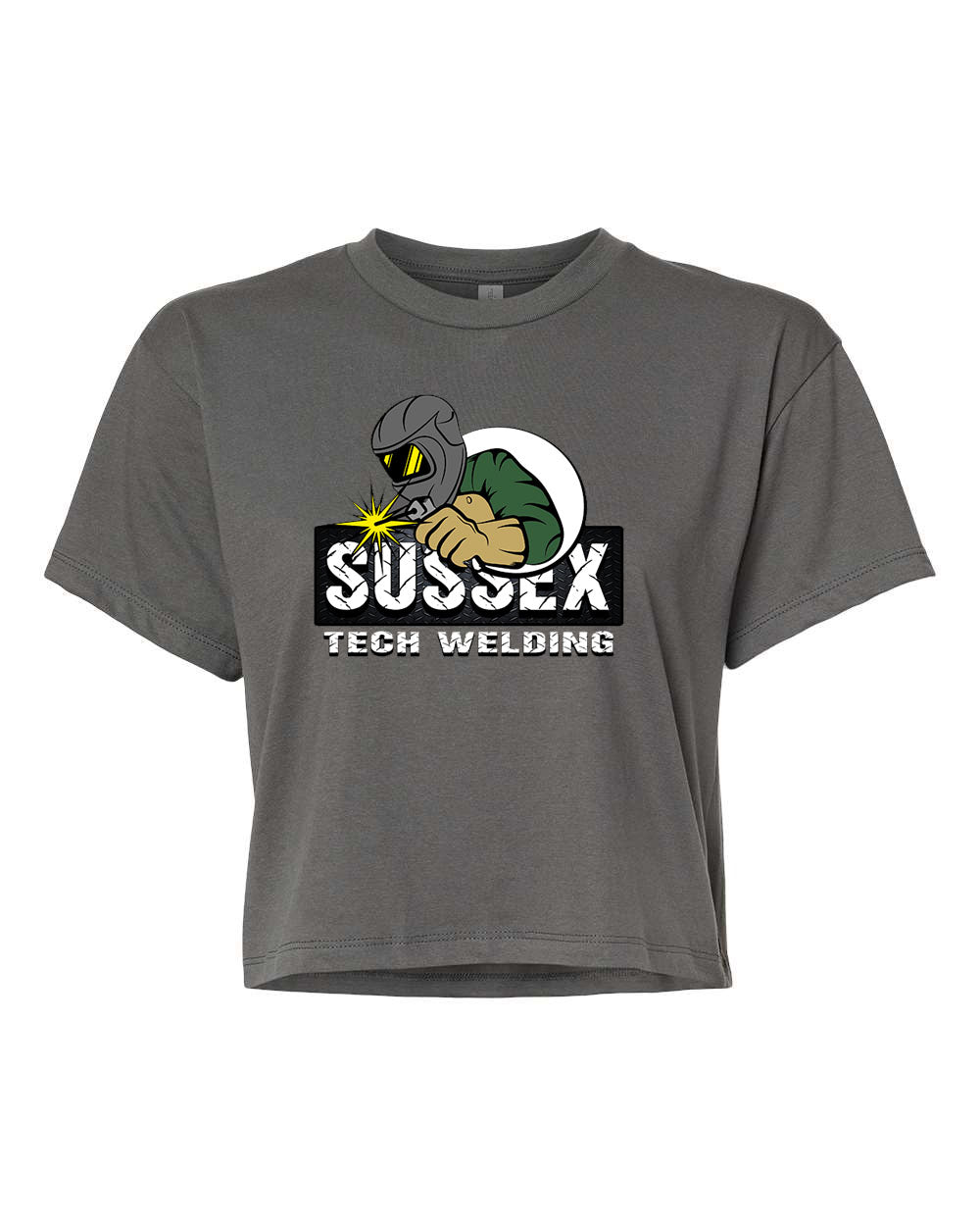 Sussex Tech Welding Design 2 crop top