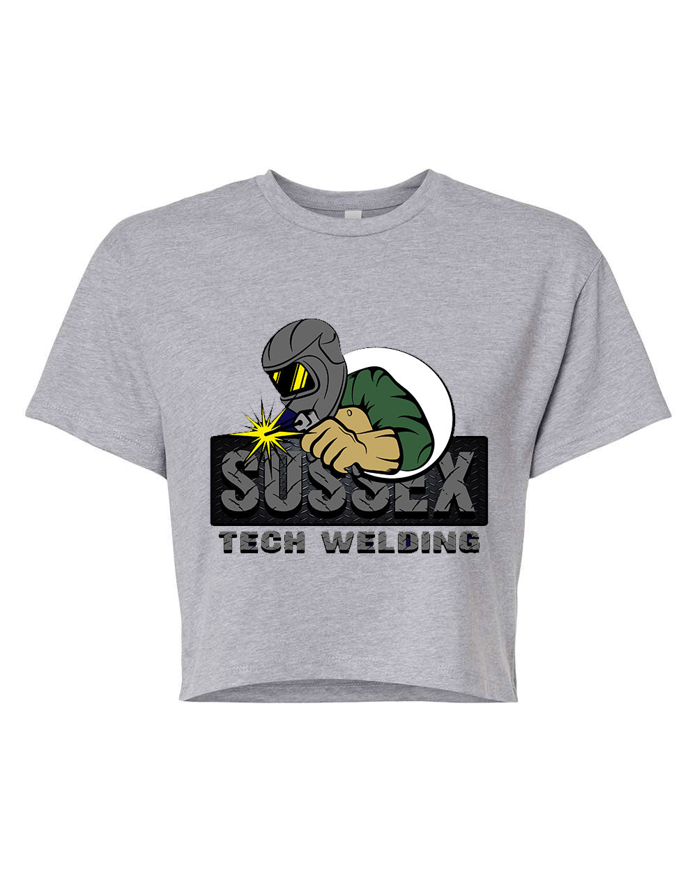 Sussex Tech Welding Design 2 crop top