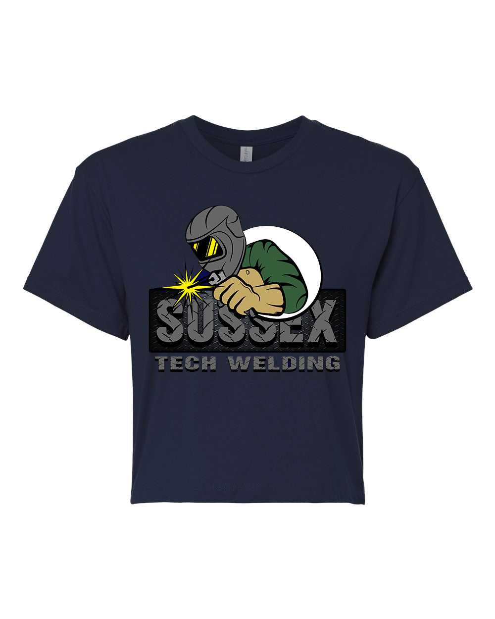 Sussex Tech Welding Design 2 crop top