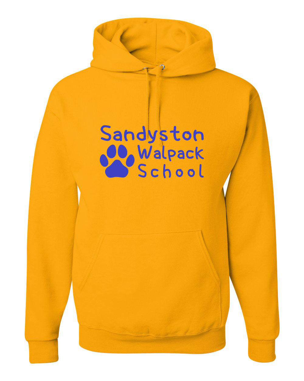 Sandyston Walpack design 3 Yellow Hooded Sweatshirt