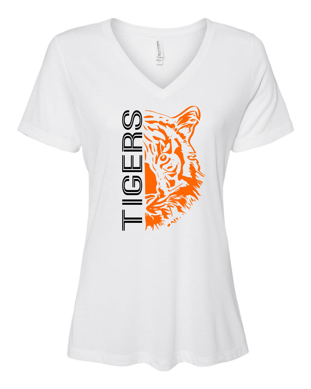 V Neck Tiger T Shirt 