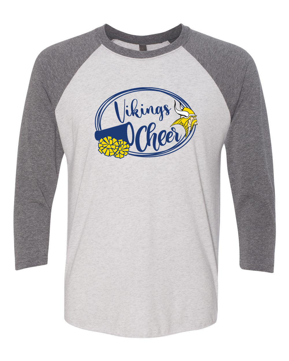 Vikings Cheer design 1 raglan shirt