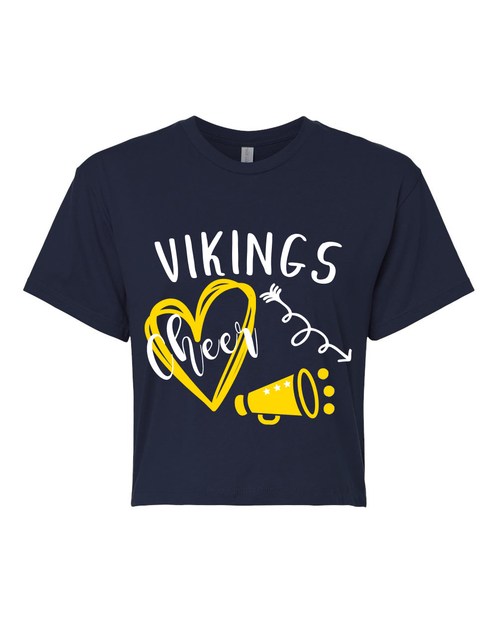 Vikings Cheer Design 3 Crop Top