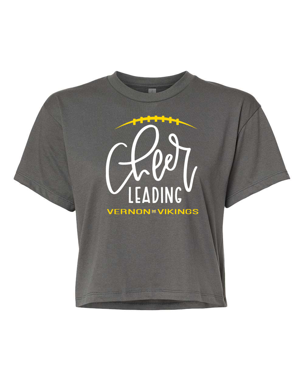 Vikings Cheer Design 5 Crop Top