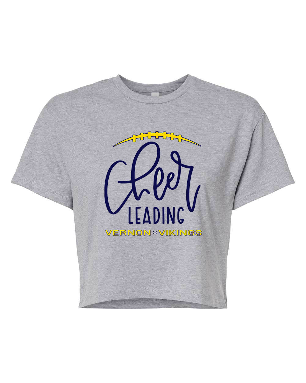Vikings Cheer Design 5 Crop Top