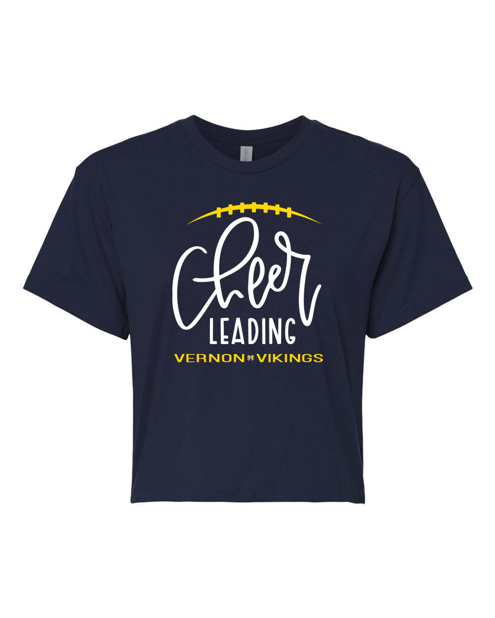 Vikings Cheer Design 5 Crop Top