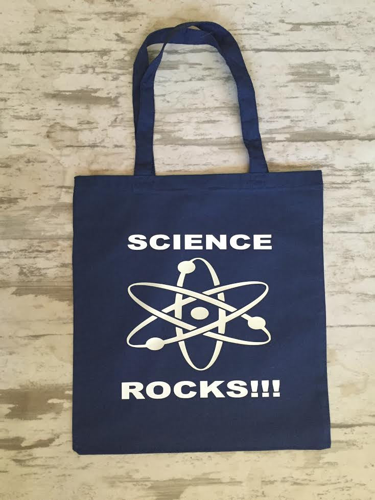Science Rocks Tote Bag, Atom
