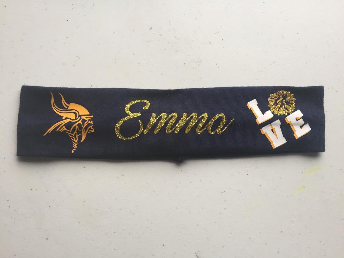 Personalized School Spirit Headband. Lounsberry Hollow