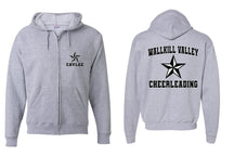 Wallkill Cheer Design 6 Zip up Sweatshirt