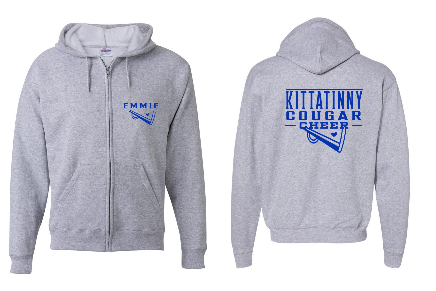 Kittatinny Cheer design 11 Zip up Sweatshirt