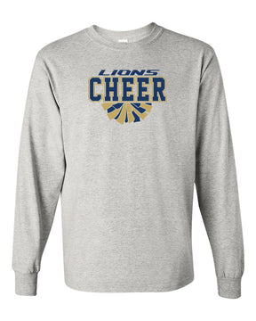 Lions Cheer Long Sleeve Shirt Design 1
