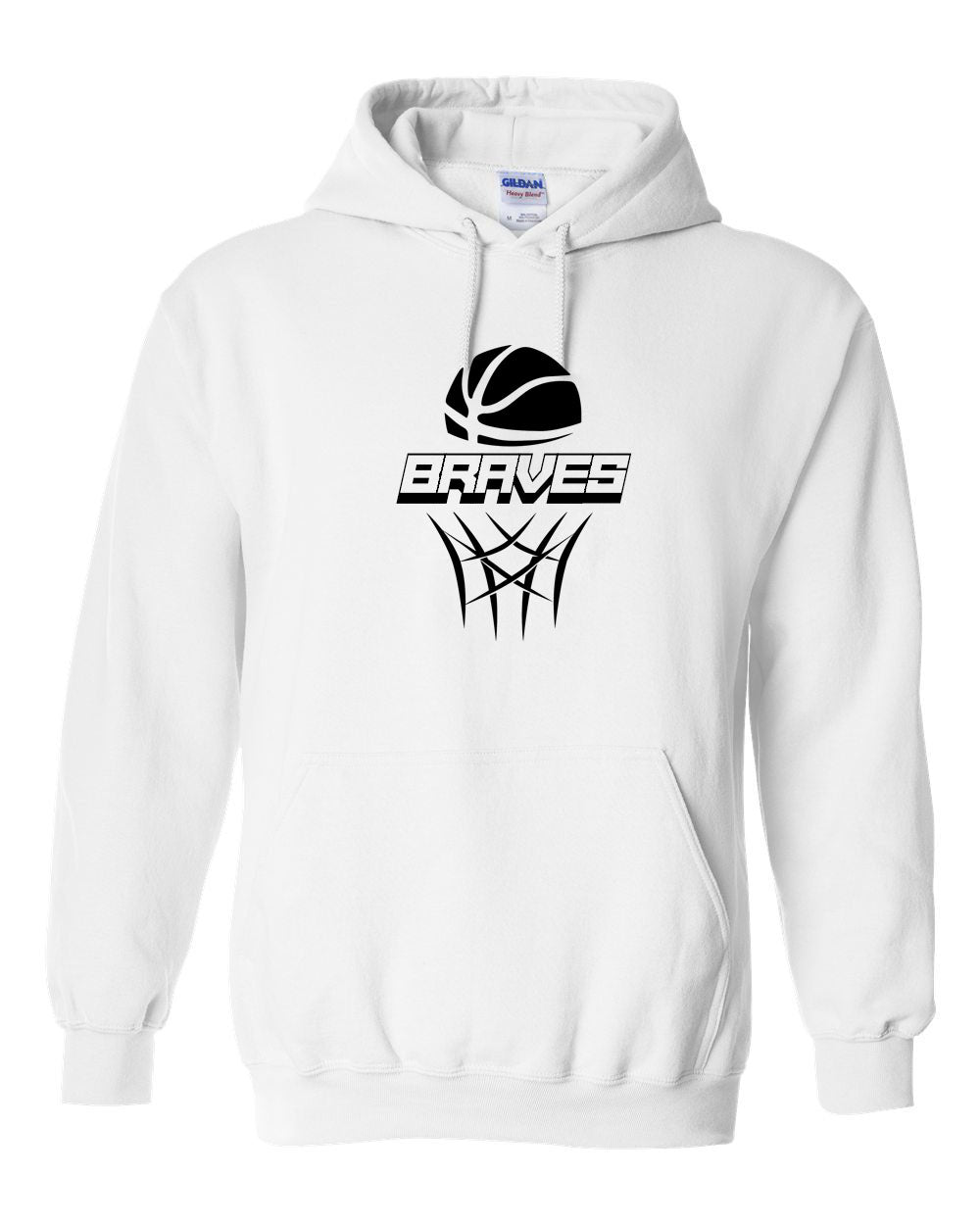 Braves Basketball Hooded Sweatshirt Design 1