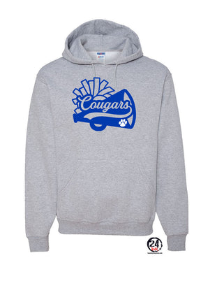 Cougars Cheer Hooded Sweatshirt Design 1