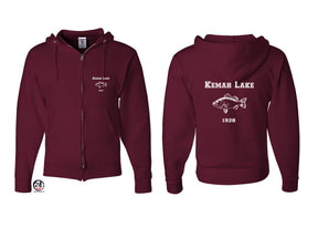 Kemah lake Zip up Sweatshirt Design 2
