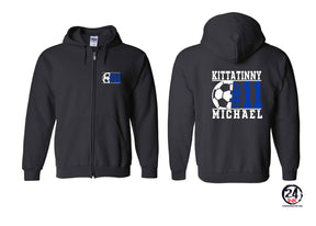 Kittatinny Soccer design 5 Zip up Sweatshirt