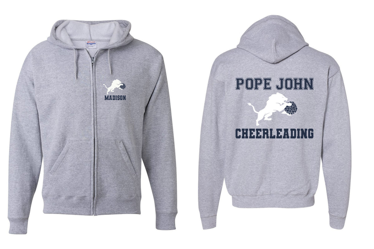 Pope John Cheer Design 1 Zip up Sweatshirt