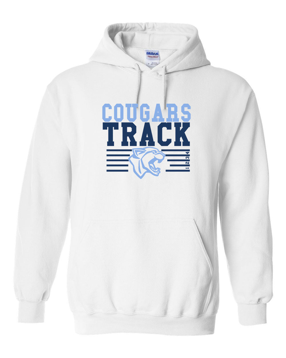 Cougars Track Hooded Sweatshirt Design 1
