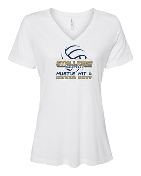 NMB Christian Volleyball V-neck T-Shirt Design 1