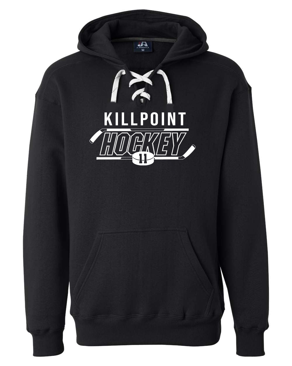 Killpoint Hockey Design 2 Hooded Sweatshirt with laces